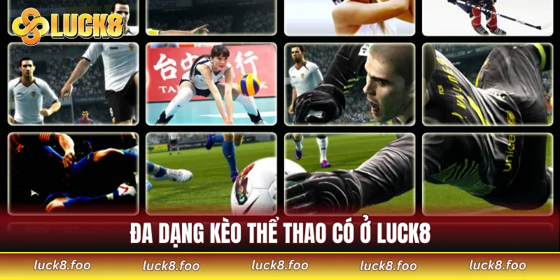 Đa dạng kèo thể thao có ở LUCK8